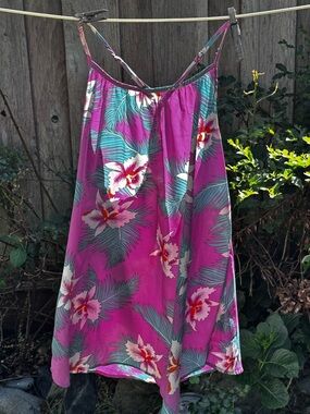 Rip Curl Pink Floral Beach Top